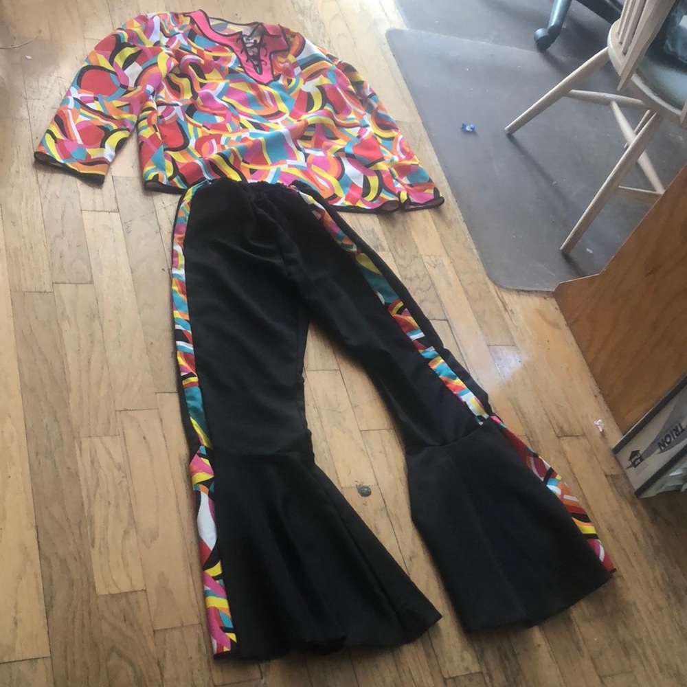 Vibrant Multicolor Art-Inspired Outfit